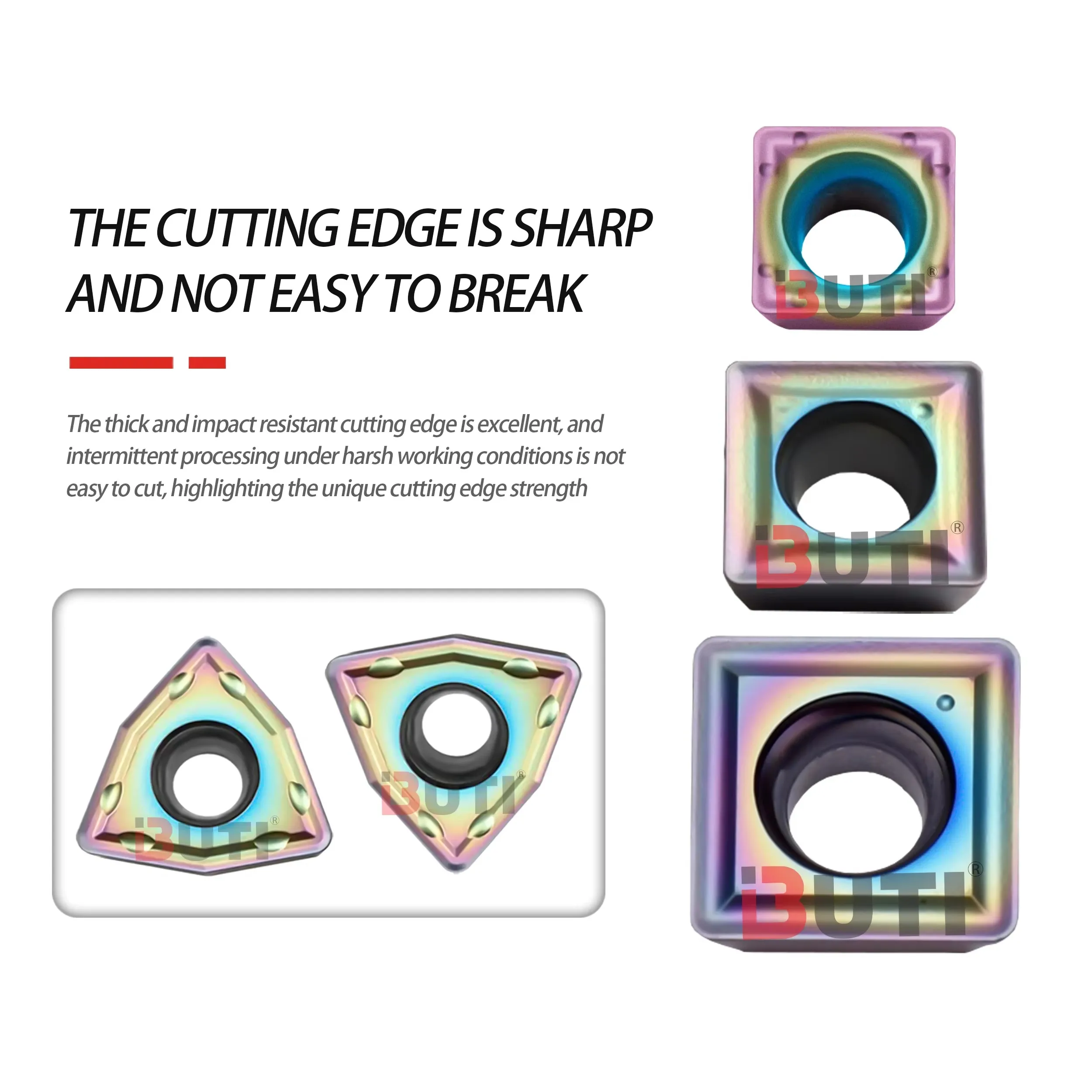 U-drill Violent Drilling Numerical Control Lathe Seven Color U-drill Blades WCMX/WCMT/SPMG/SOMG Series Quenched Steel Processing
U-drill Violent Drilling Numerical Control Lathe Seven Color U-drill Blades WCMX/WCMT/SPMG/SOMG Series Quenched Steel Processing