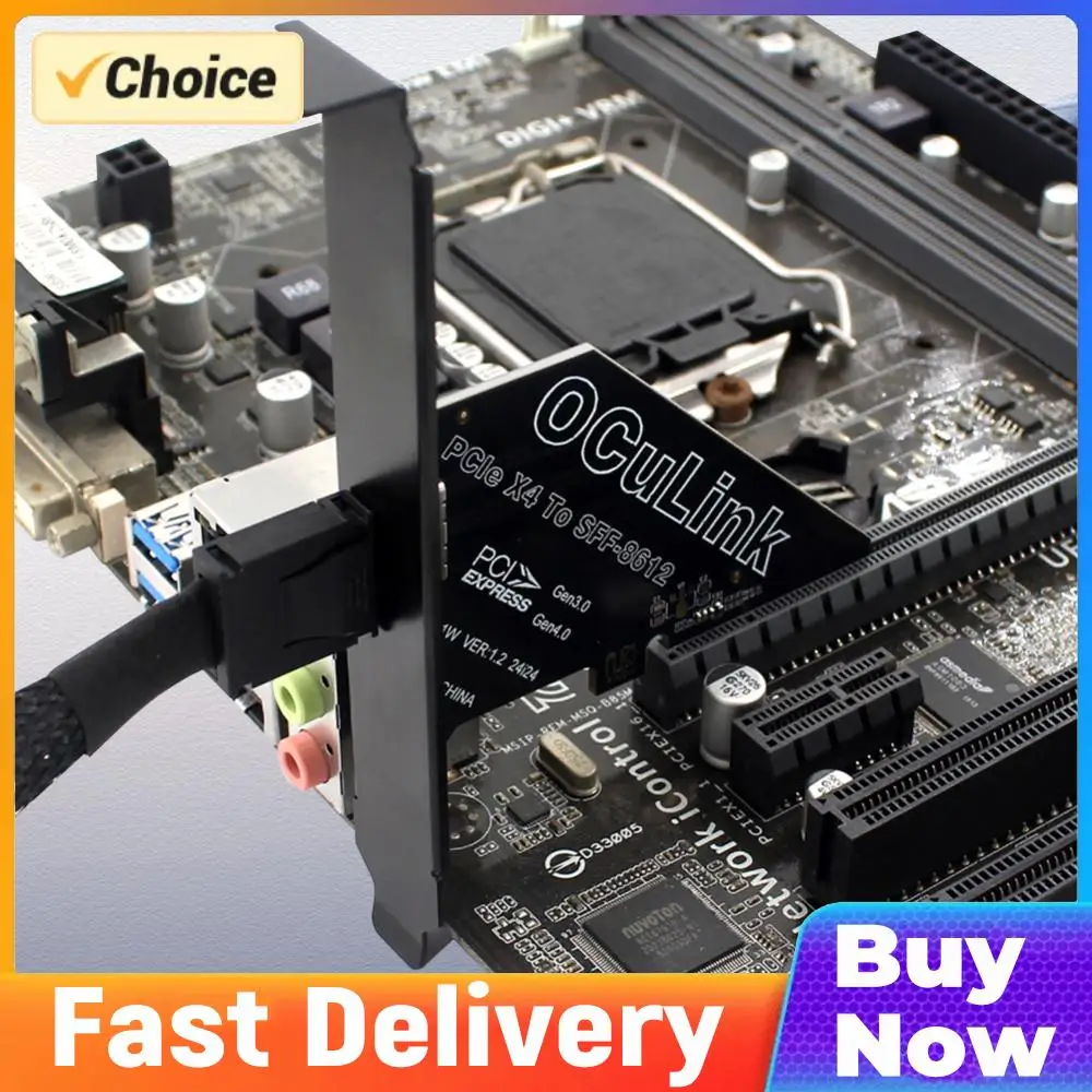 PCIe To SFF 8611&8612 Adapter Card PCIE X4/X1 To Oculink SFF-8612 Adapter PCle4.0 PCIe X4/X1 SSD To U.2 OCUlink SFF-8612 Adapter
PCIe To SFF 8611&8612 Adapter Card PCIE X4/X1 To Oculink SFF-8612 Adapter PCle4.0 PCIe X4/X1 SSD To U.2 OCUlink SFF-8612 Adapter