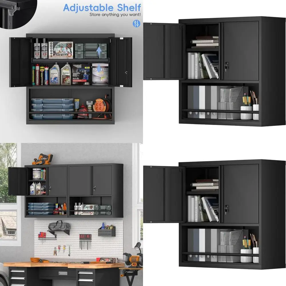 Secure Wall-Mounted Storage Cabinet with Shelves for Home, School, and Office Use
Secure Wall-Mounted Storage Cabinet with Shelves for Home, School, and Office Use