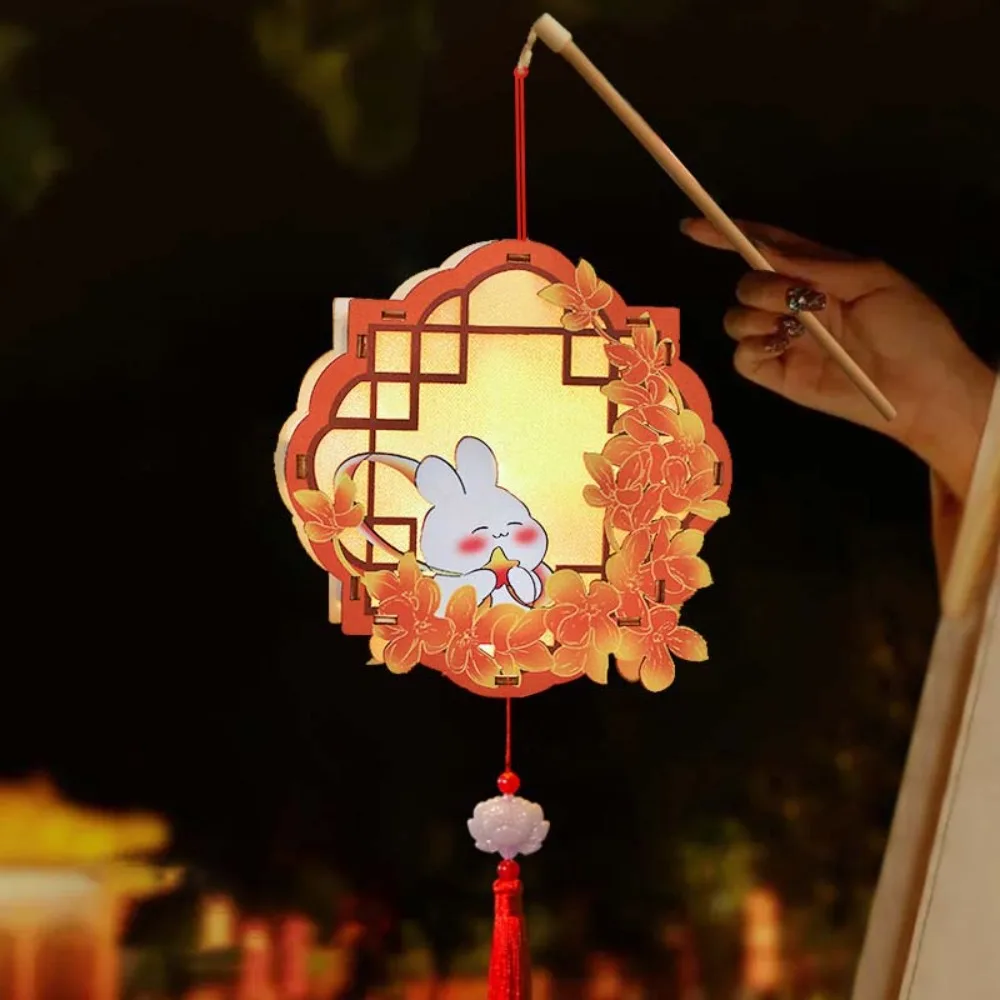 Craft Material Rabbit Lanterns Paper Hollow LED Strings Glowing Flower Lamp Eco Friendly Hanging Tassel Festival Nightlight
Craft Material Rabbit Lanterns Paper Hollow LED Strings Glowing Flower Lamp Eco Friendly Hanging Tassel Festival Nightlight