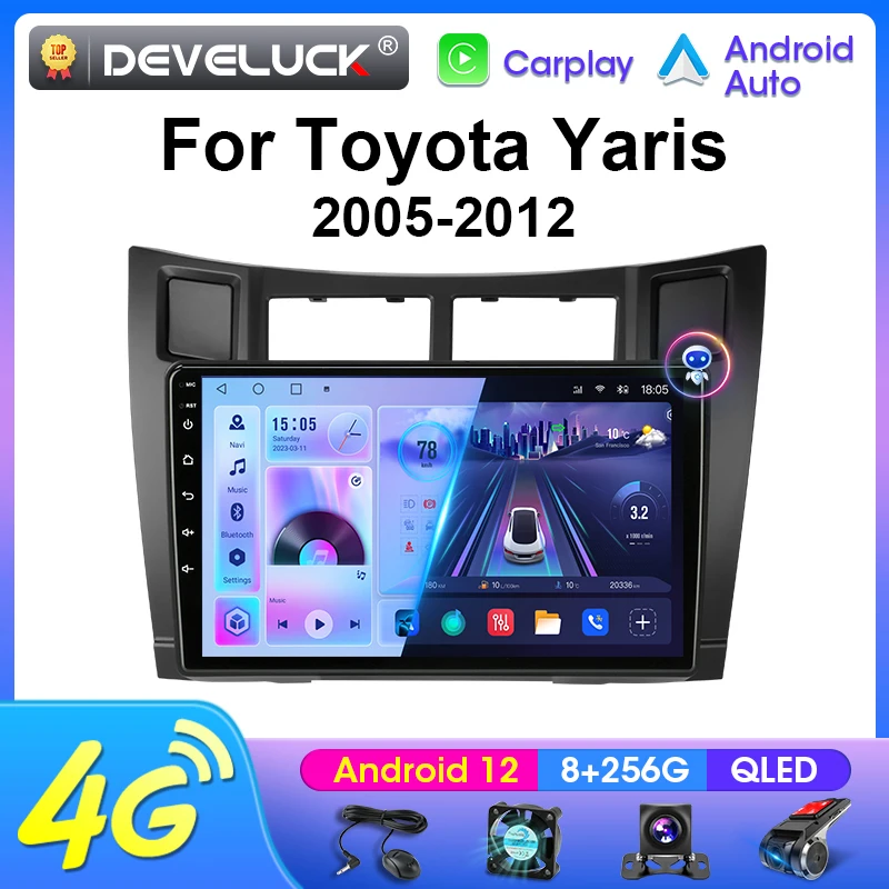 Android 12 Car Radio For Toyota Yaris 2005 - 2012 2 Din Stereo Multimedia Video Player GPS 4G Carplay Auto DVD QLED Head Unit
Android 12 Car Radio For Toyota Yaris 2005 - 2012 2 Din Stereo Multimedia Video Player GPS 4G Carplay Auto DVD QLED Head Unit