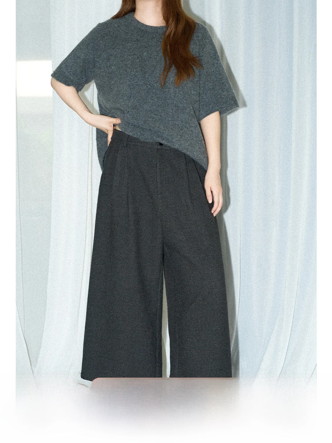 Брюки JINGU Wooden Note из шерсти с высокой талией и широкими штанинами, осенне-зимние, свободного кроя, с декоративными элементами в стиле Ханьфу
Брюки JINGU Wooden Note из шерсти с высокой талией и широкими штанинами, осенне-зимние, свободного кроя, с декоративными элементами в стиле Ханьфу