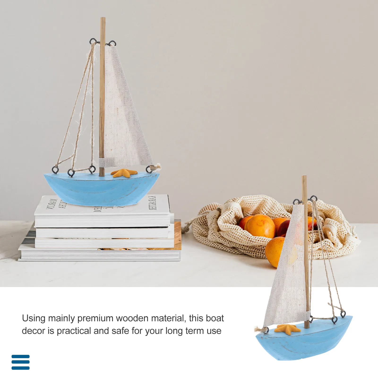 Wooden Sailboat Mediterranean Style Small Lightweight Sailboat Decor Gift for Family Sailing Lovers Office Bedroom Table
Wooden Sailboat Mediterranean Style Small Lightweight Sailboat Decor Gift for Family Sailing Lovers Office Bedroom Table