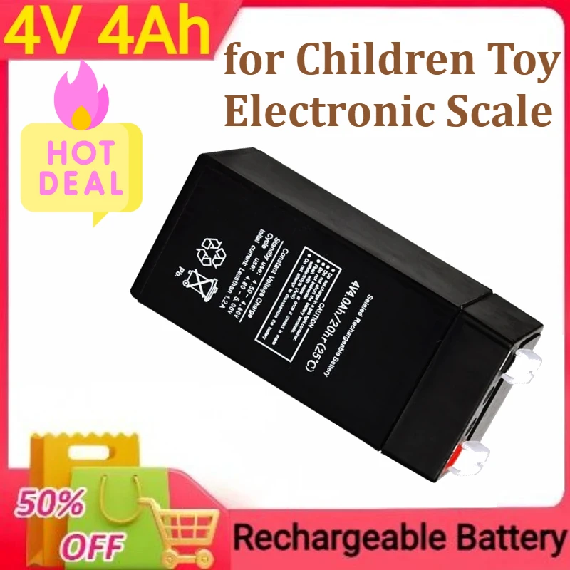 Rechargeable Battery for Children Toy Electronic Scale Lead-acid Accumulator 4V 4Ah
Rechargeable Battery for Children Toy Electronic Scale Lead-acid Accumulator 4V 4Ah