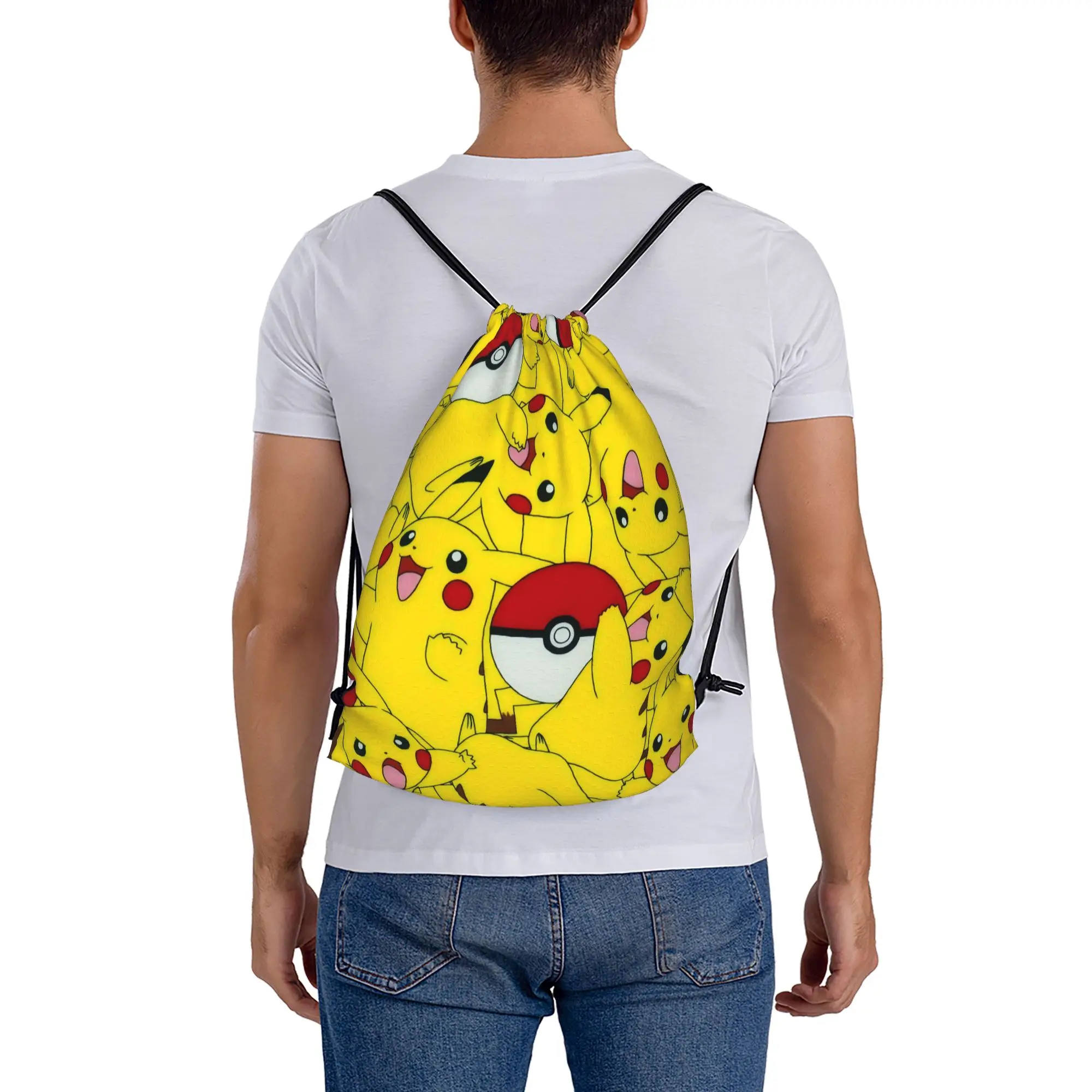 Многофункциональный карманный рюкзак Pikachu 3 Pokemon для мужчин и женщин, дорожная сумка для подростков, сумки на шнурке с принтом
Многофункциональный карманный рюкзак Pikachu 3 Pokemon для мужчин и женщин, дорожная сумка для подростков, сумки на шнурке с принтом