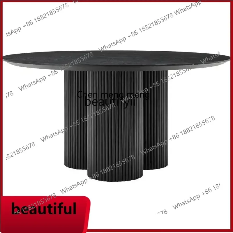 X CQYDesigner solid wood dining table and chairs simple dining room round table household American black walnut round dining t
X CQYDesigner solid wood dining table and chairs simple dining room round table household American black walnut round dining t