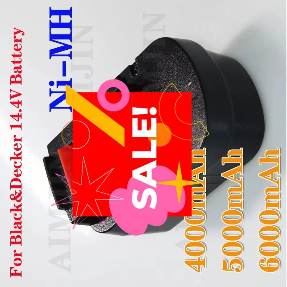 For Black&Decker 14.4V 4000mAh/6000mah Ni-Mh Power Tool Battery For Black&Decker FSB14 FS140BX 499936-34
For Black&Decker 14.4V 4000mAh/6000mah Ni-Mh Power Tool Battery For Black&Decker FSB14 FS140BX 499936-34