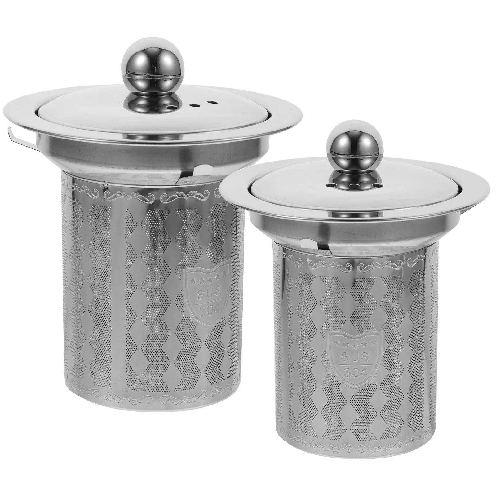 2 Pcs 304 Stainless Steel Tea Strainer Fine Mesh Filter for Teapot with Lid Replacement Infuser Kitchen Bar Accessories
2 Pcs 304 Stainless Steel Tea Strainer Fine Mesh Filter for Teapot with Lid Replacement Infuser Kitchen Bar Accessories
