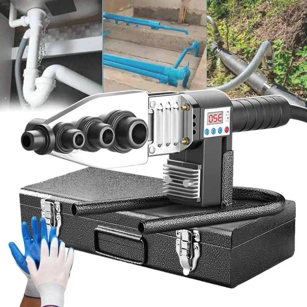 100-320°C Pipe Fusion Welder,Digital Display,Electric Plastic Pipe Welding Kit for Plumbing Projects,Hot Melt Machine with Temp
100-320°C Pipe Fusion Welder,Digital Display,Electric Plastic Pipe Welding Kit for Plumbing Projects,Hot Melt Machine with Temp