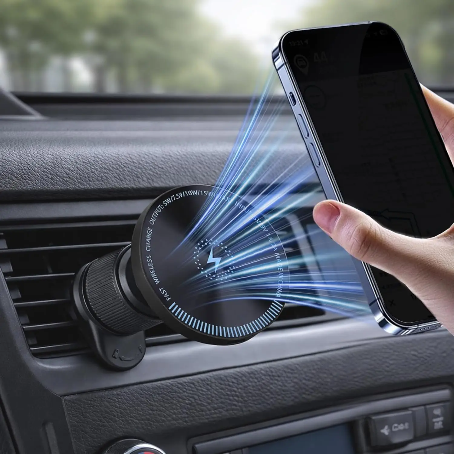 Беспроводное магнитное автомобильное зарядное устройство UYUXIO для вентиляционного отверстия, 15 Вт, быстрая зарядка, держатель для телефона с магнитом для iPhone 17, 16, 15
Беспроводное магнитное автомобильное зарядное устройство UYUXIO для вентиляционного отверстия, 15 Вт, быстрая зарядка, держатель для телефона с магнитом для iPhone 17, 16, 15