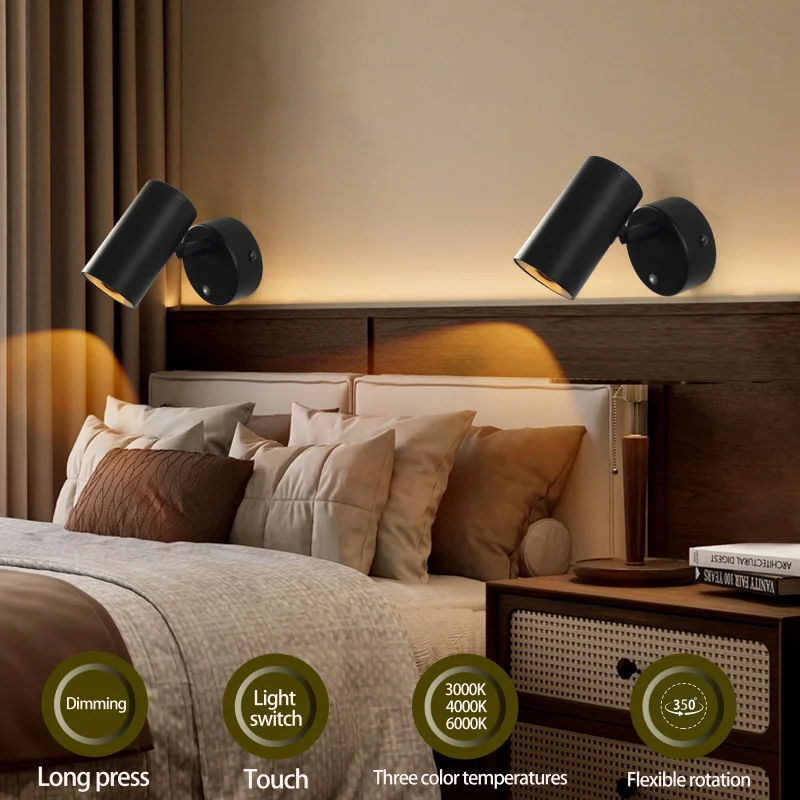 Modern Minimalist Touch LED Wall Light With Three Color Dimming, Bedside, Living Room, Background Wall Decoration Lighting
Modern Minimalist Touch LED Wall Light With Three Color Dimming, Bedside, Living Room, Background Wall Decoration Lighting
