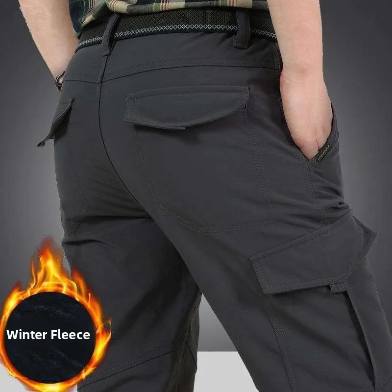 Quick Dry Fleece Lined Loose Fit Men's Outdoor Hiking Trousers Cargo Long Pants plus Size Straight Leg Bamboo Charcoal Fabric
Quick Dry Fleece Lined Loose Fit Men's Outdoor Hiking Trousers Cargo Long Pants plus Size Straight Leg Bamboo Charcoal Fabric
