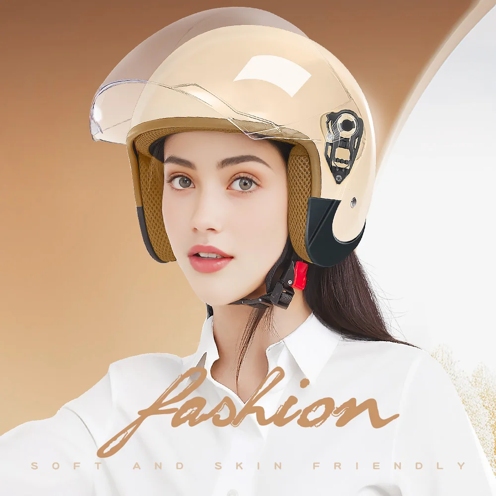 New Men Motorcycle Helmet Woman Electric Motor Car Scooter Bike Open Face Half Helmet Anti Safety Hat Bicycle Cap With Goggles
New Men Motorcycle Helmet Woman Electric Motor Car Scooter Bike Open Face Half Helmet Anti Safety Hat Bicycle Cap With Goggles