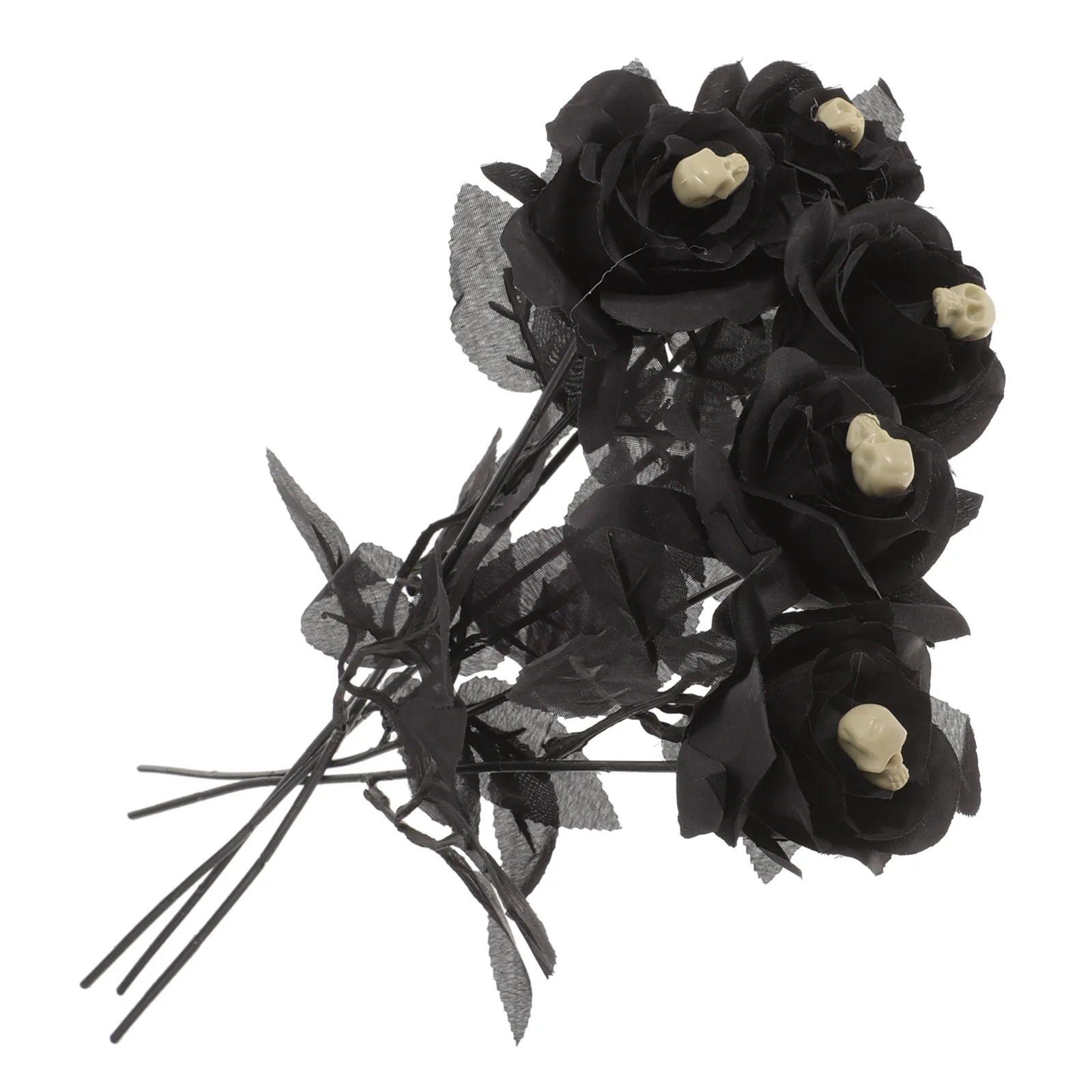 5pcs Black Simulated Roses Skull Head Artificial Flowers Halloween Decor Gothic Wedding Decorations Non Fading Silk
5pcs Black Simulated Roses Skull Head Artificial Flowers Halloween Decor Gothic Wedding Decorations Non Fading Silk