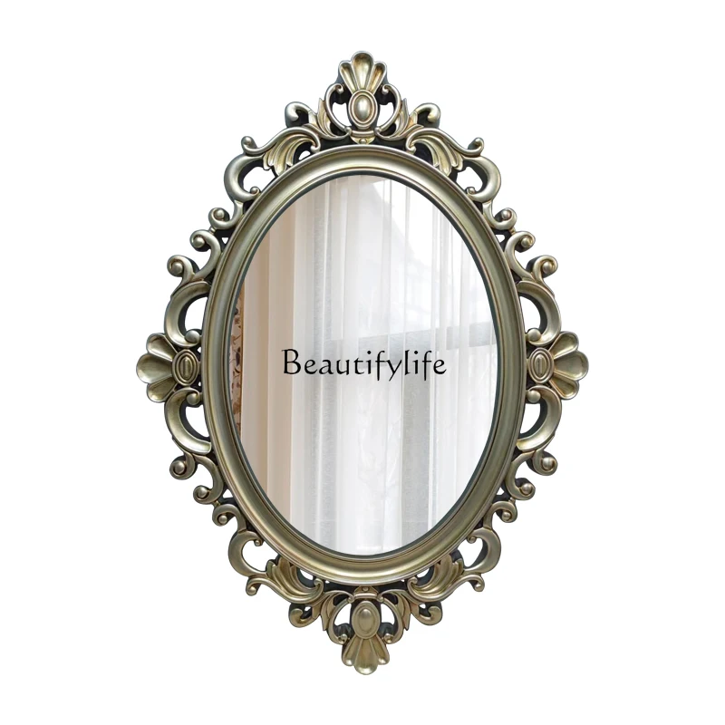European retro oval bathroom mirror hollow decoration makeup bathroom wall entrance frame bathroom mirror
European retro oval bathroom mirror hollow decoration makeup bathroom wall entrance frame bathroom mirror