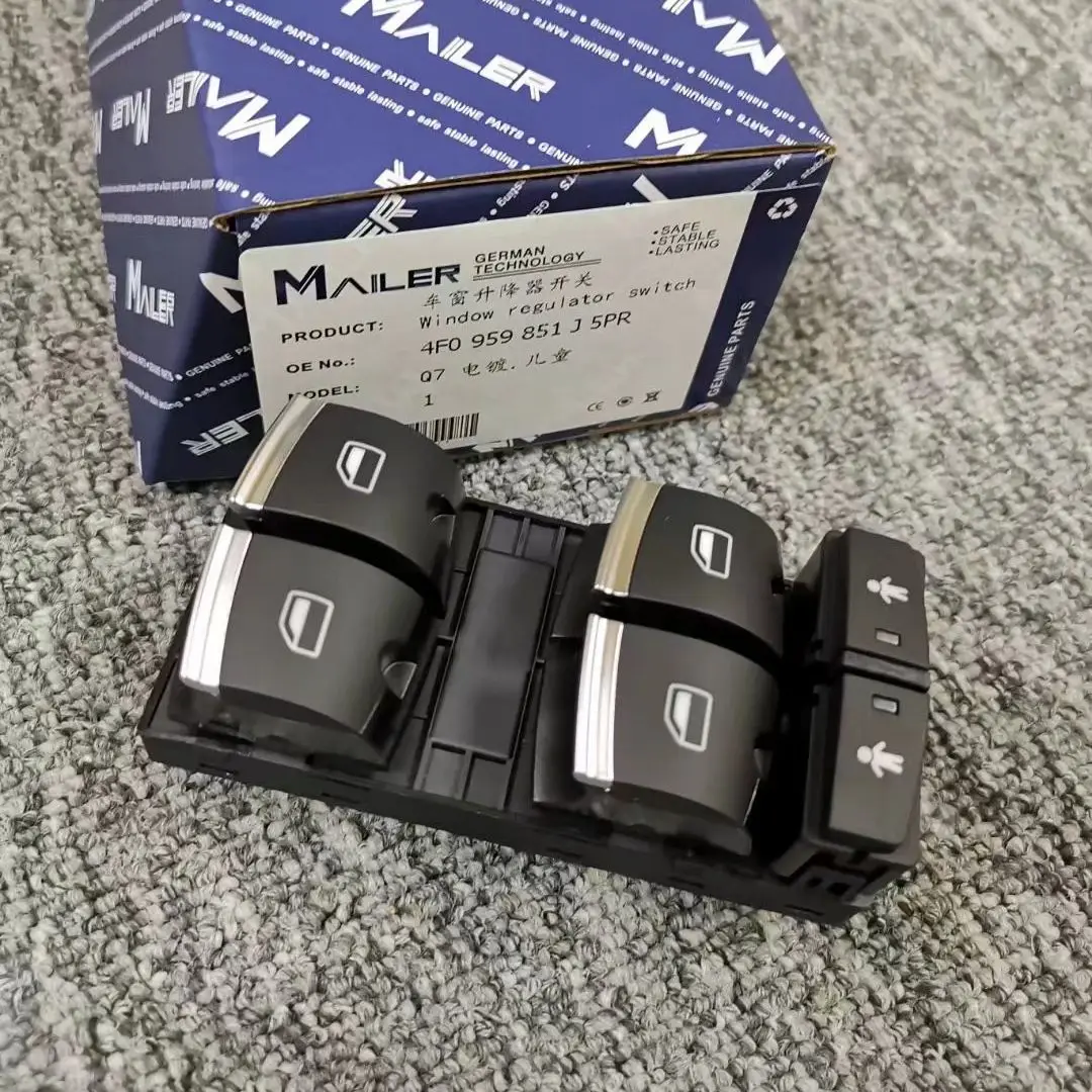 High Quality Front Left Door Window Switch For Audi Q7 3.0L V6 2011-2015 4F0959851J5PR
High Quality Front Left Door Window Switch For Audi Q7 3.0L V6 2011-2015 4F0959851J5PR