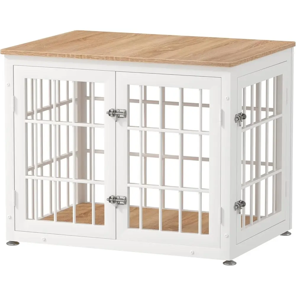 32 Inch Sturdy Dog Crate Furniture for Medium & Small Dogs, Decorative Wooden Pet House End Table, Indoor Kennel in Natural & Wh
32 Inch Sturdy Dog Crate Furniture for Medium & Small Dogs, Decorative Wooden Pet House End Table, Indoor Kennel in Natural & Wh