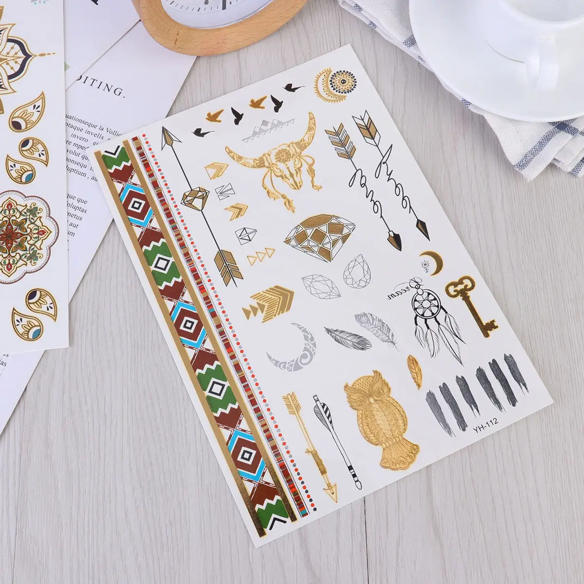 10 Sheets Gold Stamping Nail Stickers for Hot Lettering Dress up Body Glitter
10 Sheets Gold Stamping Nail Stickers for Hot Lettering Dress up Body Glitter
