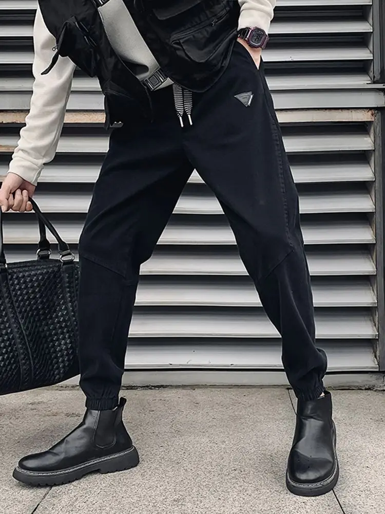New Black small feet Harlan men's spring and autumn ruffian handsome black denim casual pants trendy leggings Designer Pants
New Black small feet Harlan men's spring and autumn ruffian handsome black denim casual pants trendy leggings Designer Pants