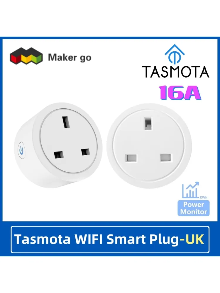 TASMOTA 16A ESP8285 WiFi Plug Works With Home Assitant Electric Consumption Monitoring UK Standard
TASMOTA 16A ESP8285 WiFi Plug Works With Home Assitant Electric Consumption Monitoring UK Standard