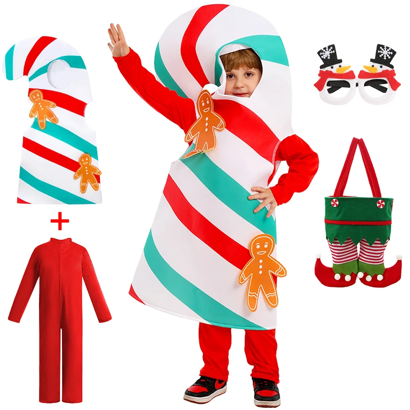 Christmas Kids Cosplay Gingerbread Man Candy Overalls Jumpsuit Children's Clothing New Year Party Xmas Performance Girls Outfits
Christmas Kids Cosplay Gingerbread Man Candy Overalls Jumpsuit Children's Clothing New Year Party Xmas Performance Girls Outfits