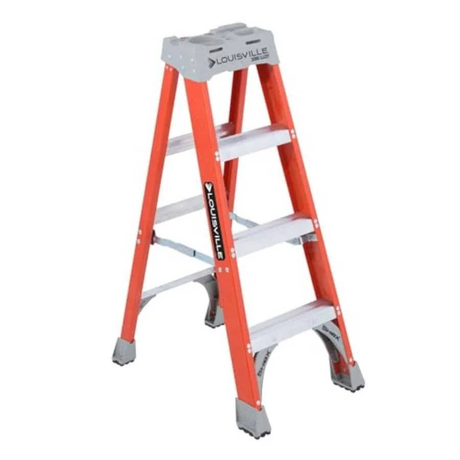 4-Foot Fiberglass Step Ladder, 300-Pound Load Capacity, Type IA, FS1504
4-Foot Fiberglass Step Ladder, 300-Pound Load Capacity, Type IA, FS1504