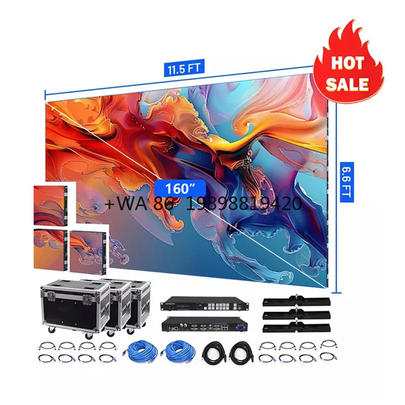 Rental LED Display Stage Display New Aluminum Cabinet LED Display High Refresh Rate 3840Hz Super Slim
Rental LED Display Stage Display New Aluminum Cabinet LED Display High Refresh Rate 3840Hz Super Slim