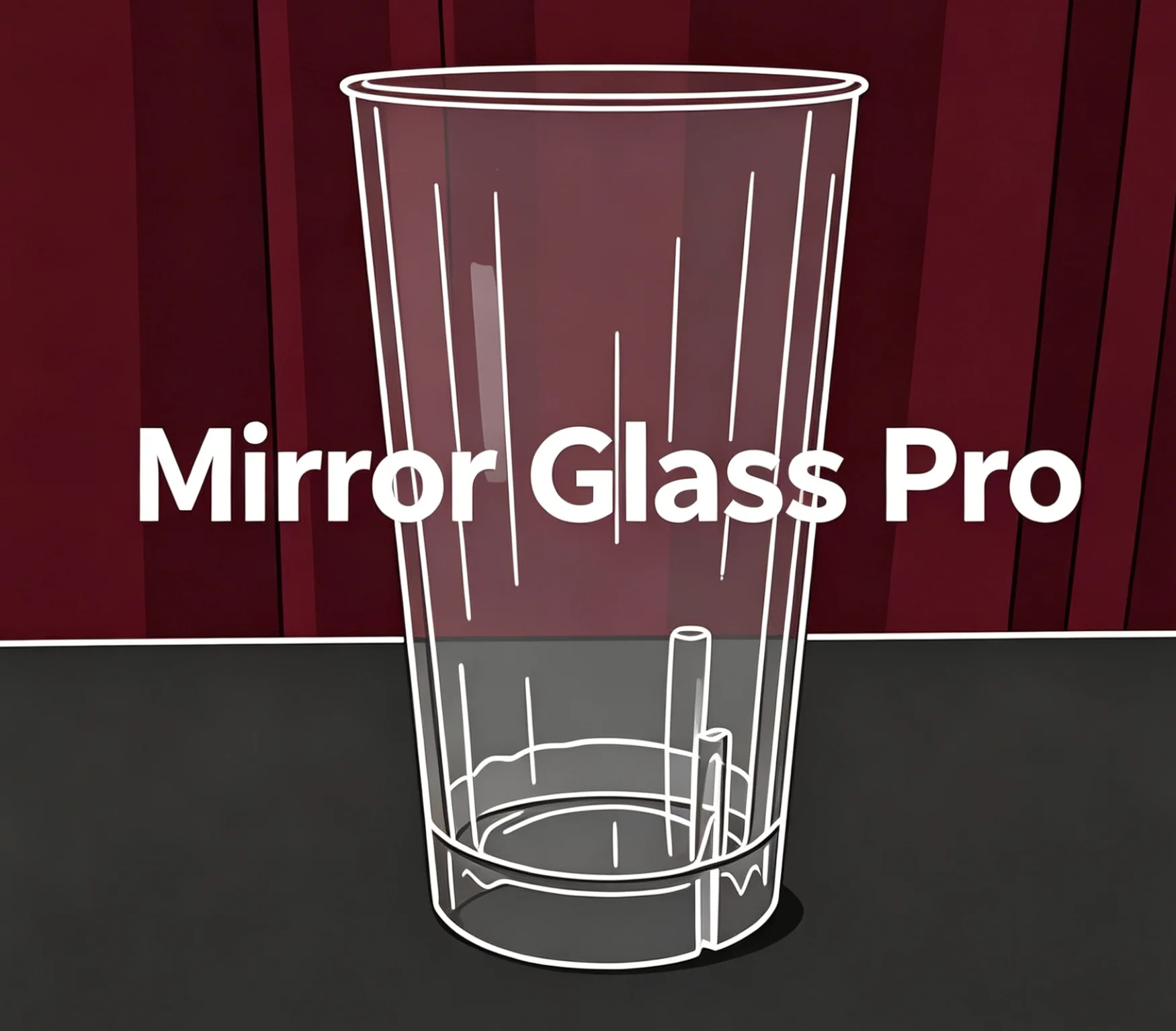 Mirror Glass Pro Stage & Close-Up Magic Trick, Appearing & Vanishing Props Mentalism Gimmick Funny Object Exchange & Magic Games
Mirror Glass Pro Stage & Close-Up Magic Trick, Appearing & Vanishing Props Mentalism Gimmick Funny Object Exchange & Magic Games