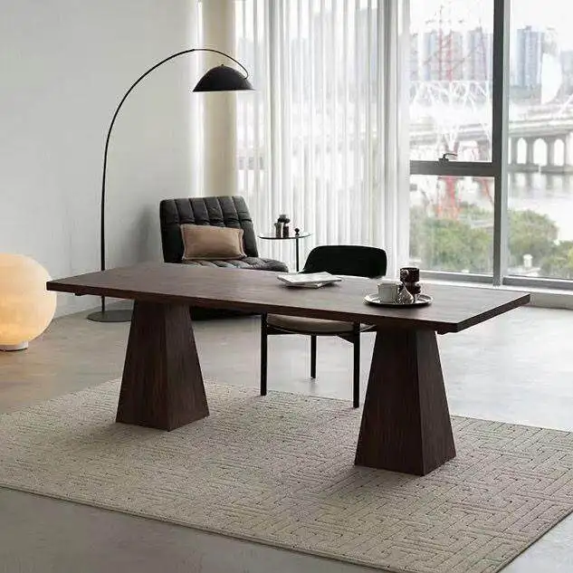 !@Living Room White Ash Solid Wood Black Dining Table Pedestal Legs New Chinese Style Light Luxury Office Desk Carbonized Finish
!@Living Room White Ash Solid Wood Black Dining Table Pedestal Legs New Chinese Style Light Luxury Office Desk Carbonized Finish