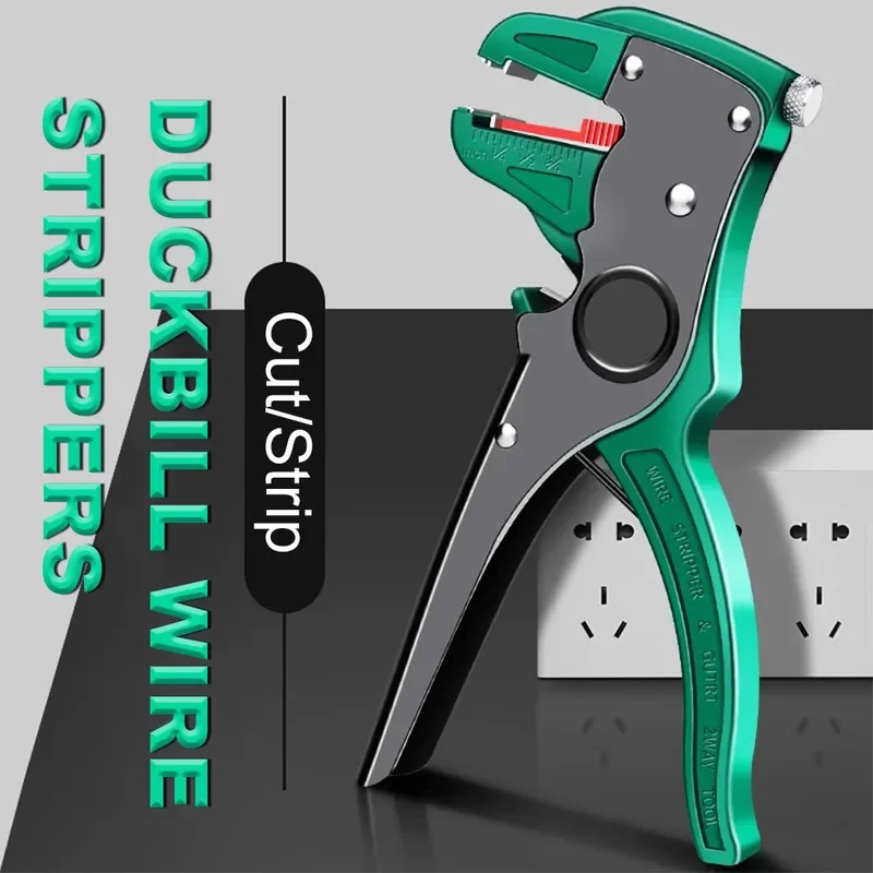 Multifunctional Automatic Wire Stripper Flatwire Cutter Stripping Plier 0.2 to 4mm Range Length Adjustment For Electrician
Multifunctional Automatic Wire Stripper Flatwire Cutter Stripping Plier 0.2 to 4mm Range Length Adjustment For Electrician