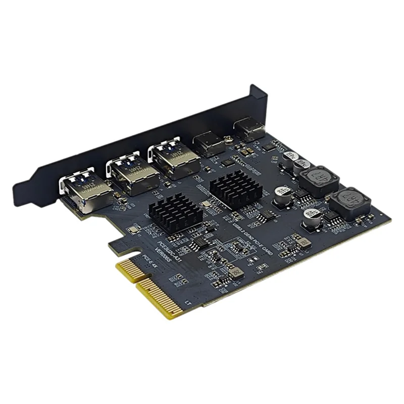 Новинка! PCI Express X4 на 2 порта типа C + 3-портовый адаптер USB3.2 Gen2 10 Гбит/с ASM3142 + чип VL822 Карта расширения PCIE USB 
Новинка! PCI Express X4 на 2 порта типа C + 3-портовый адаптер USB3.2 Gen2 10 Гбит/с ASM3142 + чип VL822 Карта расширения PCIE USB