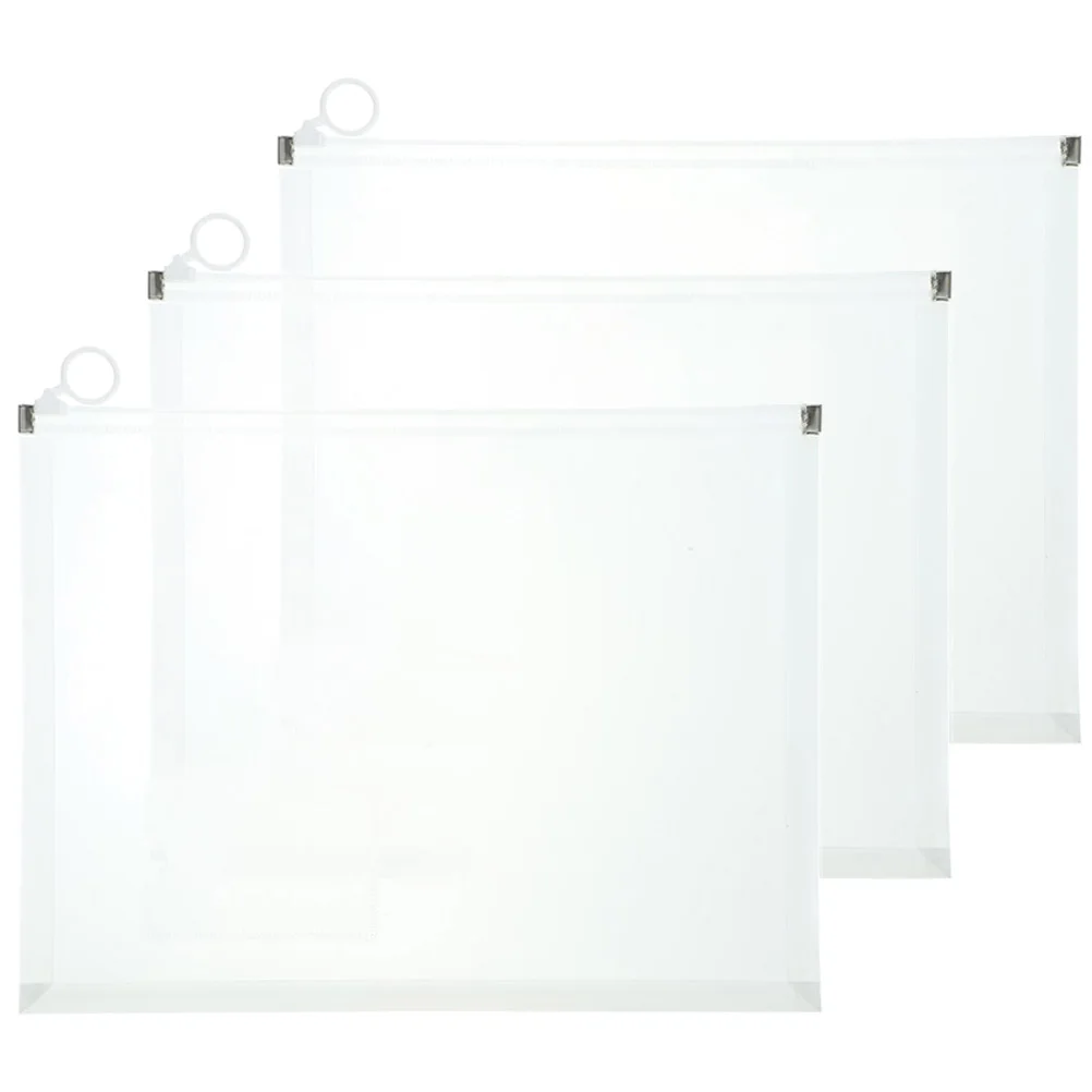 3pcs A4 Pockets Thick Pp Document Storage Bags Transparent File Organizers Practical Folder Holders For Office Clear Plastic
3pcs A4 Pockets Thick Pp Document Storage Bags Transparent File Organizers Practical Folder Holders For Office Clear Plastic