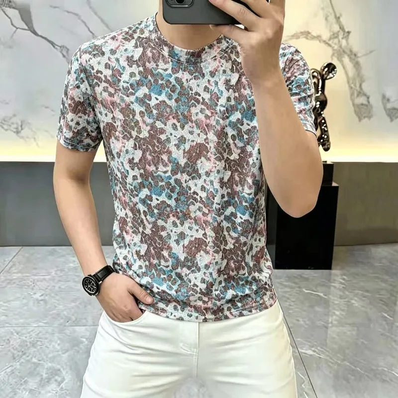 Summer Tie Dye Mesh T-shirt for Men Trendy Ice Silk Breathable Casual T-shirt Elastic Round Neck Casual Social T-shirts 2026
Summer Tie Dye Mesh T-shirt for Men Trendy Ice Silk Breathable Casual T-shirt Elastic Round Neck Casual Social T-shirts 2026