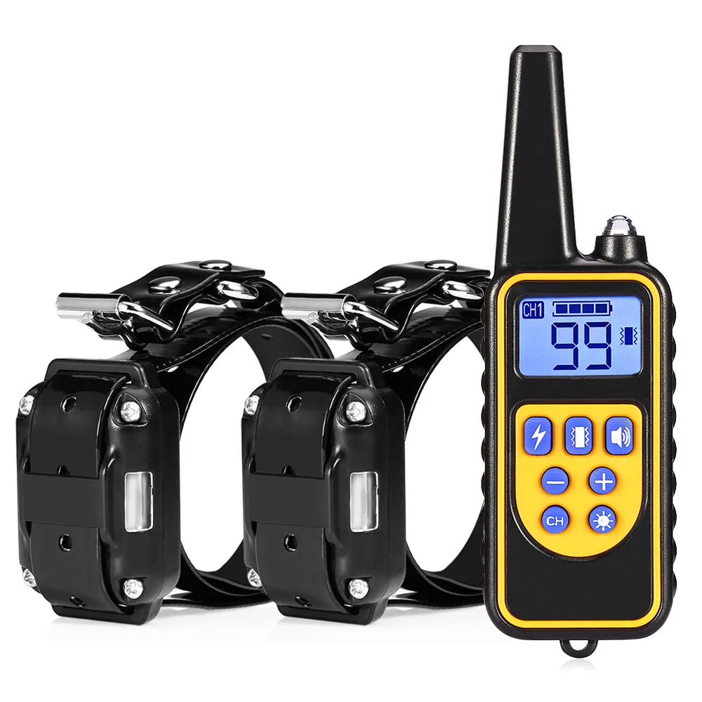 Waterproof Lcd Pet Dog Remote Training Collar Shock Bark Stop Dog Raining Collar
Waterproof Lcd Pet Dog Remote Training Collar Shock Bark Stop Dog Raining Collar