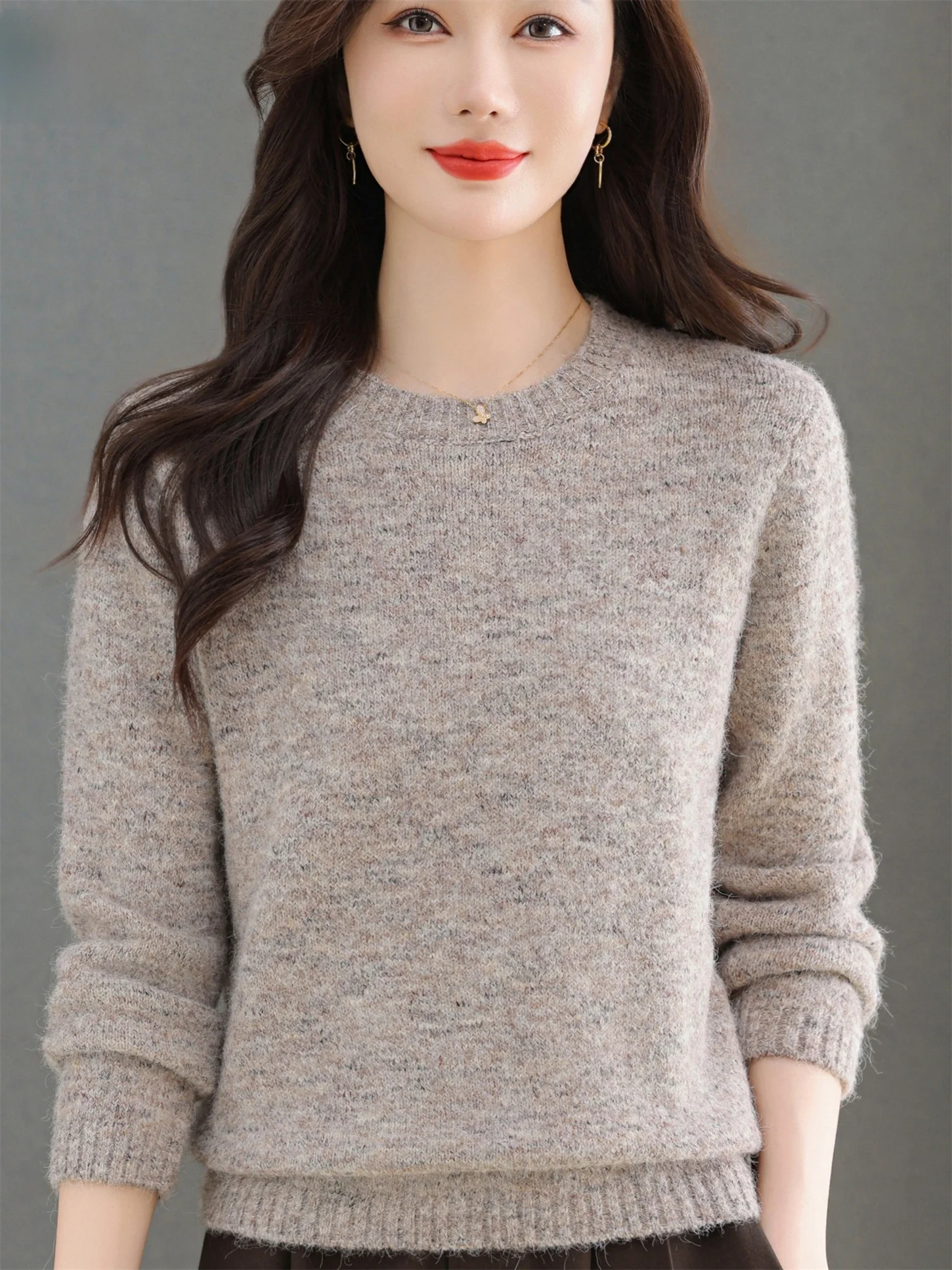 Faionable round Ne Knitwear Loose Base Layer Woolen Top for Young Mothers Middle Aged And ly Slimming Casual Wear
Faionable round Ne Knitwear Loose Base Layer Woolen Top for Young Mothers Middle Aged And ly Slimming Casual Wear