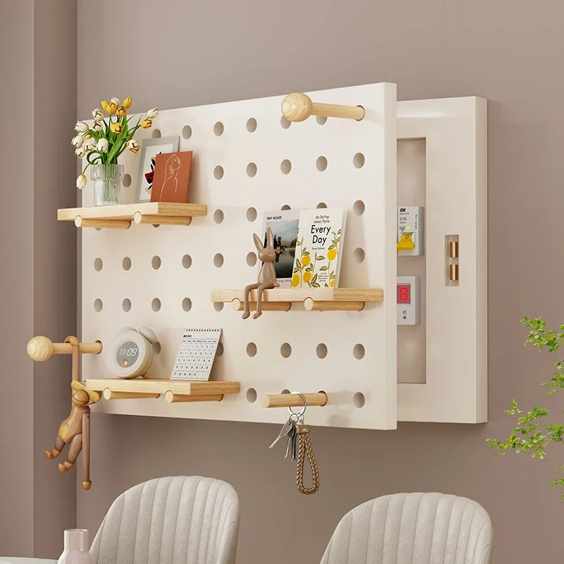 Hole Board Meter Box Decoration Board Non-punch Storage Shelves Cover Wooden Distribution Box Storage Rack
Hole Board Meter Box Decoration Board Non-punch Storage Shelves Cover Wooden Distribution Box Storage Rack
