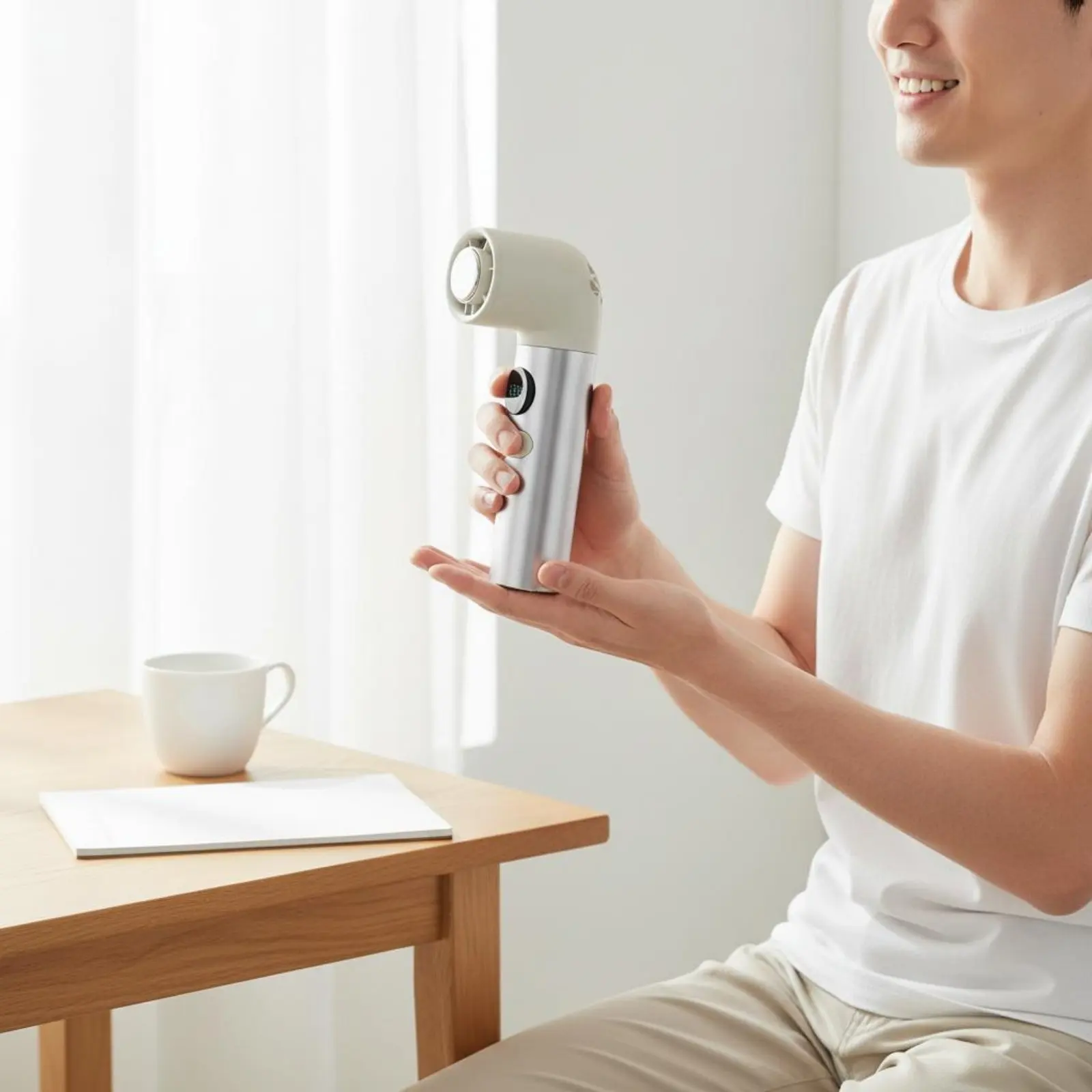 Ice Cooling Fan Long Battery Life Curved Neck Fan Compact for Travel
Ice Cooling Fan Long Battery Life Curved Neck Fan Compact for Travel