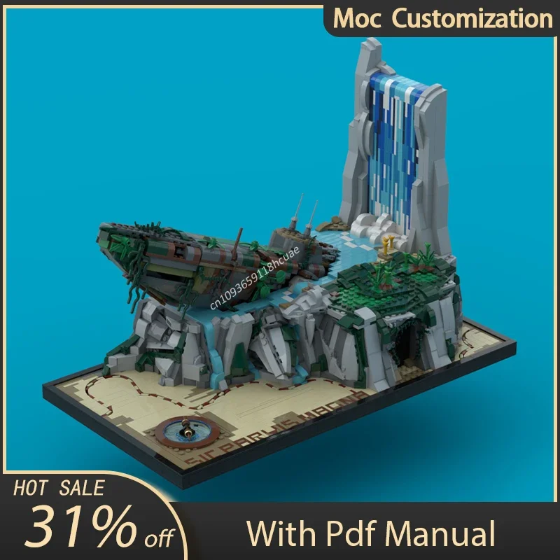 MOC Uncharted Drake's Fortune Waterfall Cliff U-Boat Modularity Scene Stereo Model Building Blocks Assembly Bricks Toys Kid Gift
MOC Uncharted Drake's Fortune Waterfall Cliff U-Boat Modularity Scene Stereo Model Building Blocks Assembly Bricks Toys Kid Gift