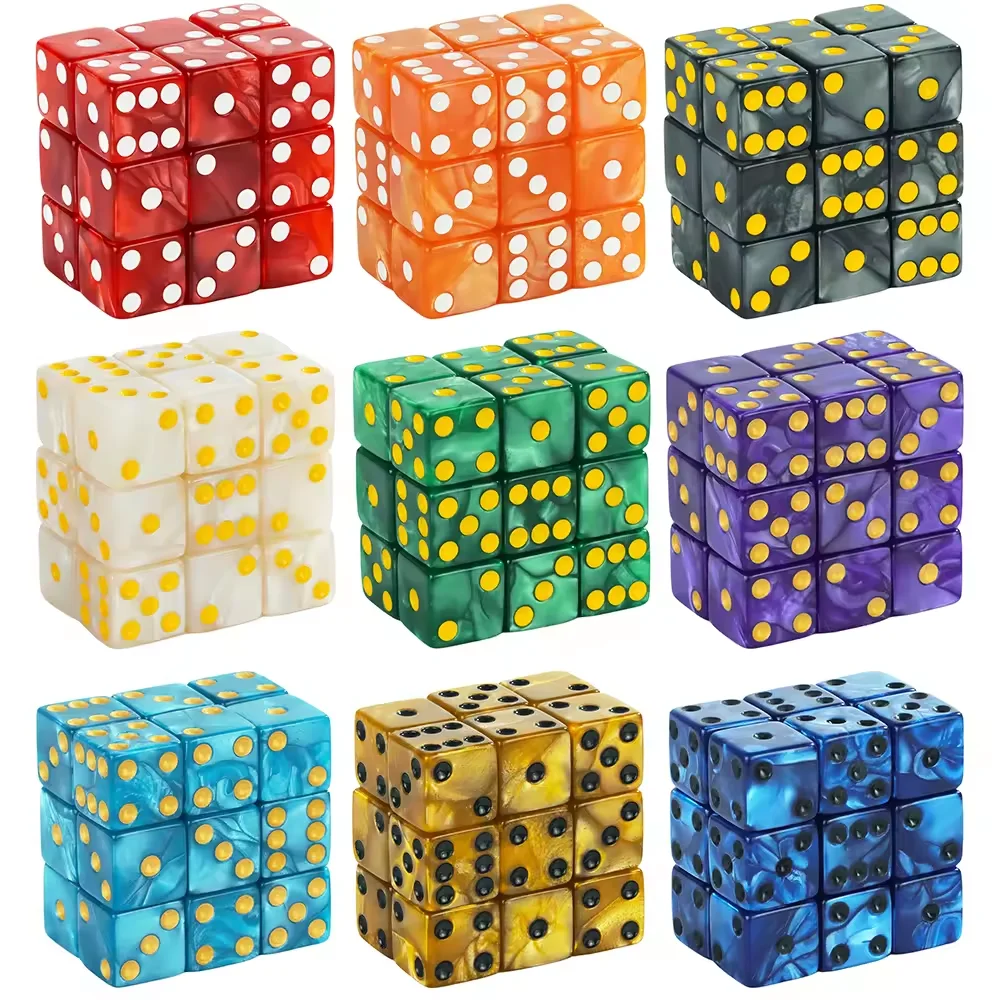 Marble D6 Game Dice 10PCs Square Corner 16MM Math Entertainment Acrylic Gambling Tool Dice
Marble D6 Game Dice 10PCs Square Corner 16MM Math Entertainment Acrylic Gambling Tool Dice