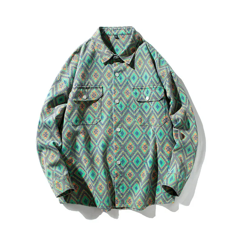 2023 Autumn New Men's Loose Print Denim Work Shirt Large Fashion Casual Long Sleeved Shirt
2023 Autumn New Men's Loose Print Denim Work Shirt Large Fashion Casual Long Sleeved Shirt