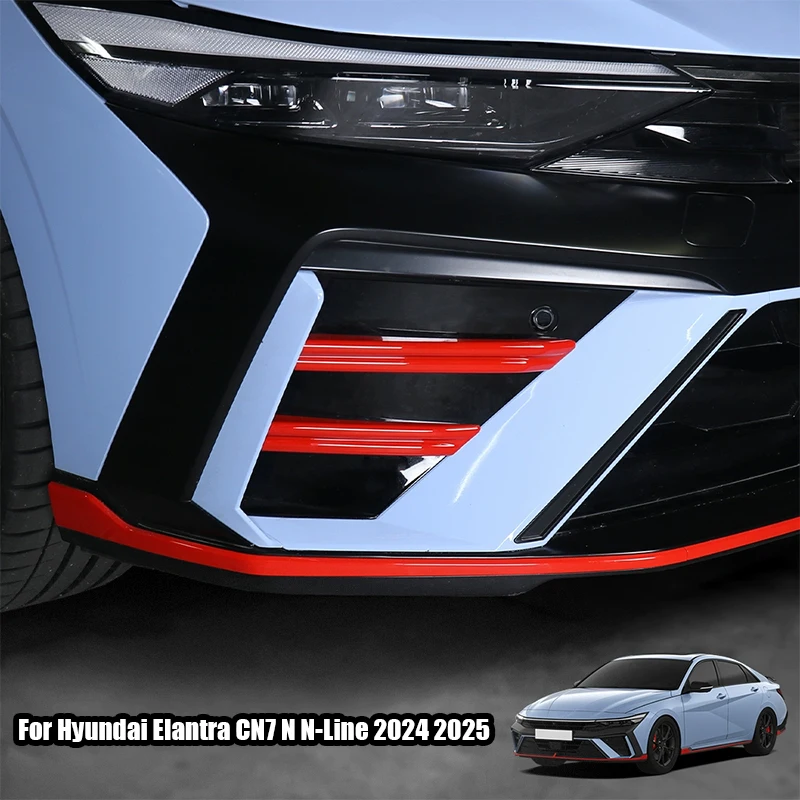 For Hyundai Elantra CN7 N N-Line 2024 2025 Front fog lamp decorative strip made of ABS material with carbon fiber pattern
For Hyundai Elantra CN7 N N-Line 2024 2025 Front fog lamp decorative strip made of ABS material with carbon fiber pattern