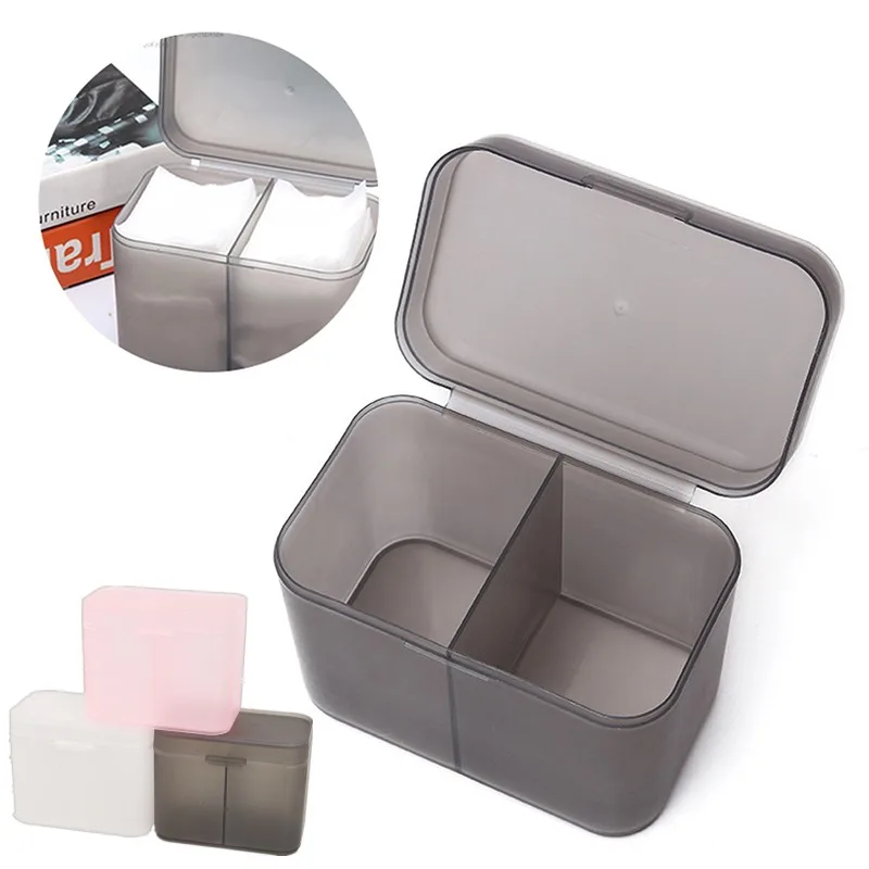 1PC Cotton Pads Nail Wipes Makeup Brushes Organizer Storage Box Container Case Independent Double-Compartment
1PC Cotton Pads Nail Wipes Makeup Brushes Organizer Storage Box Container Case Independent Double-Compartment