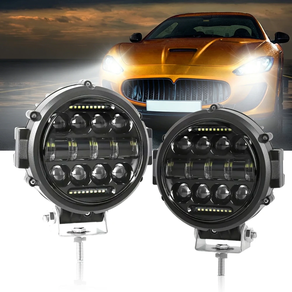 7 Inch Round Spot Pods Light Bar High/Low Beam DRL Led Work Driving Lamp For Truck Jeep Off Road SUV UTV ATV Fog Light Headlight
7 Inch Round Spot Pods Light Bar High/Low Beam DRL Led Work Driving Lamp For Truck Jeep Off Road SUV UTV ATV Fog Light Headlight