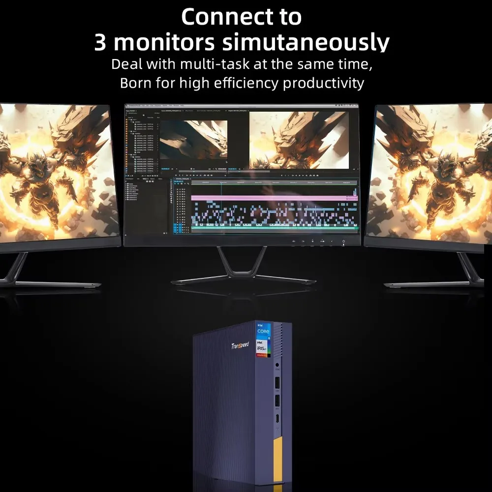 Transpeed Mini PC Windows 11pro intel UHD Graphics i9-11900H i7-12650H WIFI6 BT5.2 LAN 1000M 1TB Gaming Computer HD2.0 Mini pc
Transpeed Mini PC Windows 11pro intel UHD Graphics i9-11900H i7-12650H WIFI6 BT5.2 LAN 1000M 1TB Gaming Computer HD2.0 Mini pc