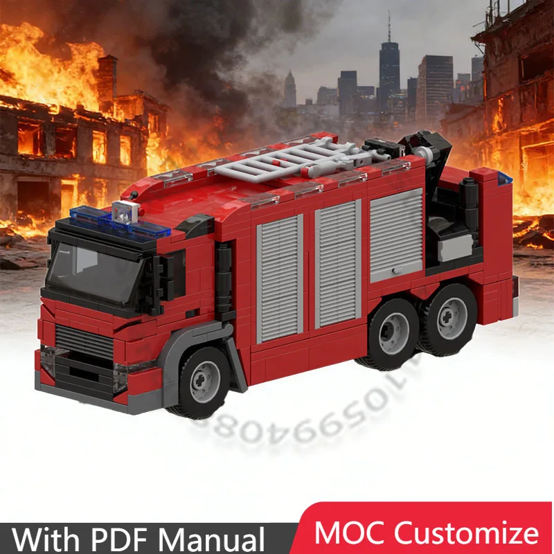 Набор для сборки гоночной пожарной машины (603 детали), модульный конструктор MOC, креативный дизайн, развивающая игрушка для мальчиков, подарок на праздник
Набор для сборки гоночной пожарной машины (603 детали), модульный конструктор MOC, креативный дизайн, развивающая игрушка для мальчиков, подарок на праздник