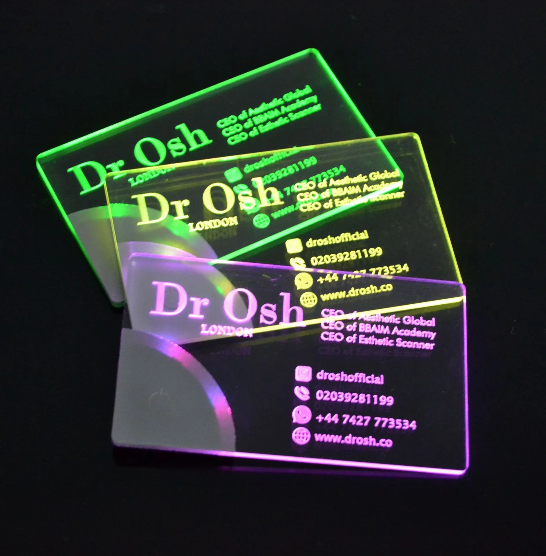 custom. Acrylic Custom Logo Brand Name Transparent Glowing LED Light up Business Cards for Invitation Advertisement
custom. Acrylic Custom Logo Brand Name Transparent Glowing LED Light up Business Cards for Invitation Advertisement