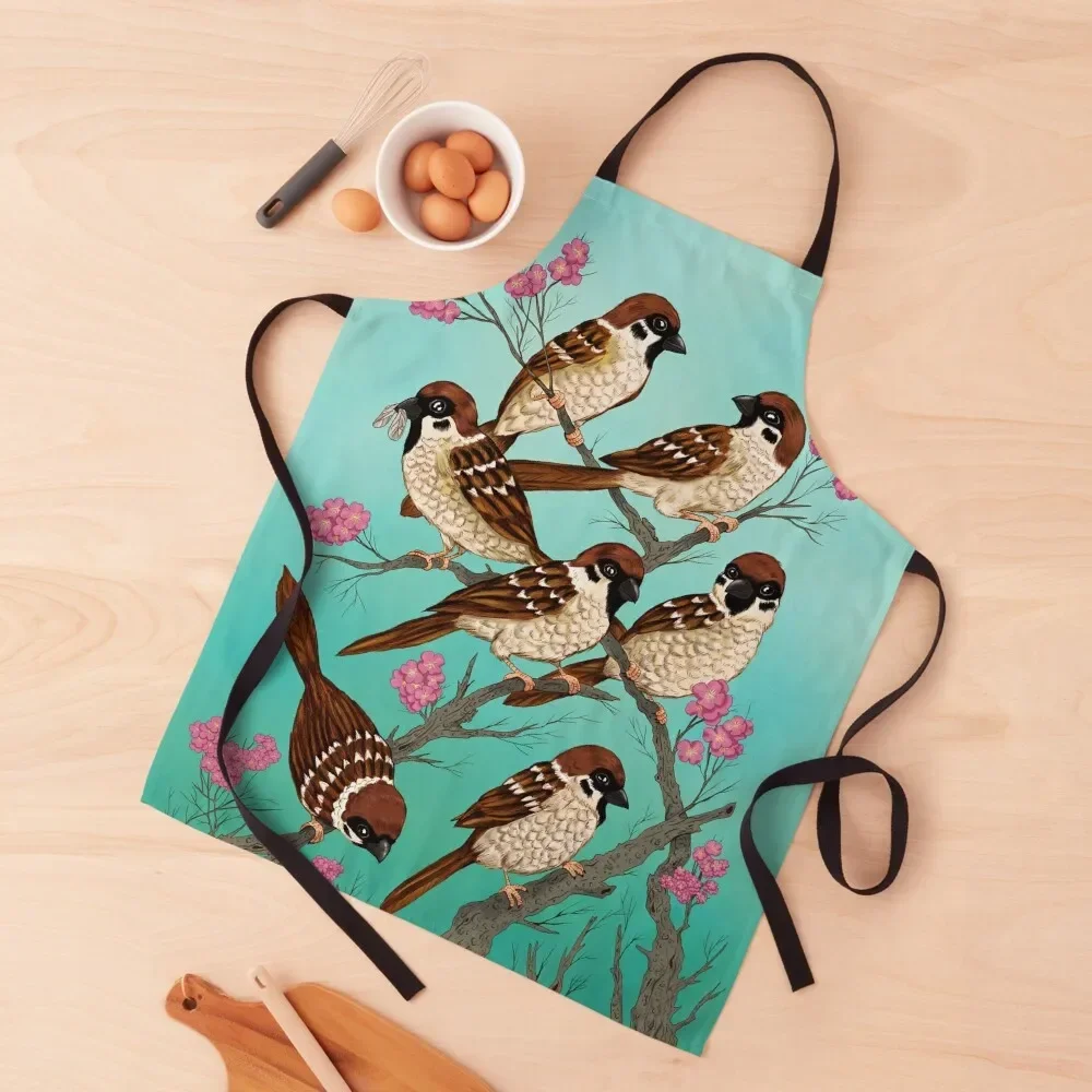 Sakura Sparrows Apron kitchen jacket woman Hairdressing Kitchen Items For Home custom women's kitchen Apron
Sakura Sparrows Apron kitchen jacket woman Hairdressing Kitchen Items For Home custom women's kitchen Apron