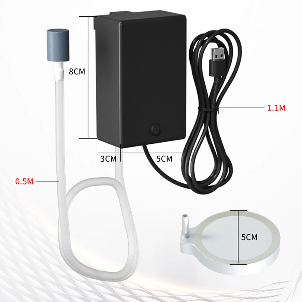 USB Ultra-Quiet Small fish tank Air Pump - Atomized Oxygen, Even and Fine Air Output
USB Ultra-Quiet Small fish tank Air Pump - Atomized Oxygen, Even and Fine Air Output