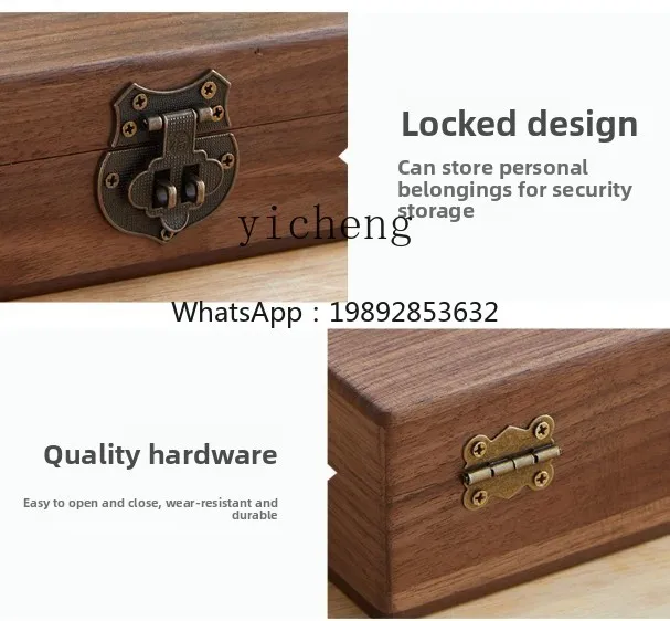 Lockable Stamp Storage Box Wooden Document Desktop Organizer Home Solid Wood Storage
Lockable Stamp Storage Box Wooden Document Desktop Organizer Home Solid Wood Storage