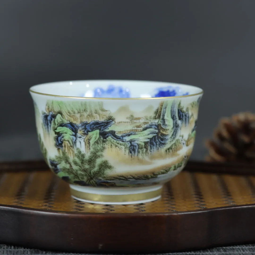 Jingdezhen Dwelling in the Fuchun Mountains High-End Cup Single Tea Porcelain Tasting Kung Fu Personal Dedicated
Jingdezhen Dwelling in the Fuchun Mountains High-End Cup Single Tea Porcelain Tasting Kung Fu Personal Dedicated